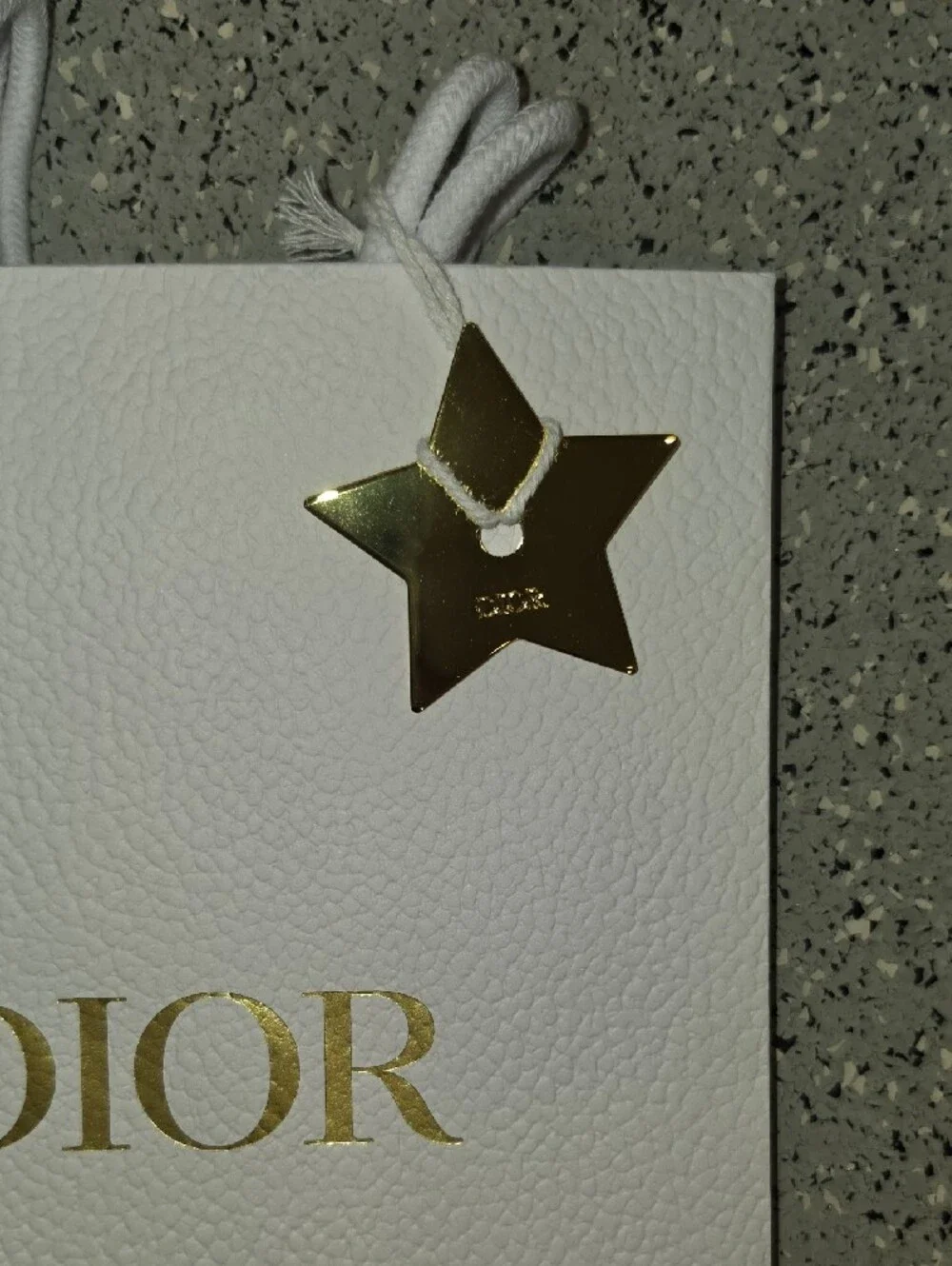 Dior white textured
